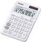 CASIO Tischrechner MS-20UC-WE, 12-stellig, in Trendfarben, Steuerberechnung, Zeitumrechnung, Solar-/Batteriebetrieb, 2.3 x 10.5 x 14.95 cm
