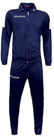 Givova Tr033 Trainingsanzug, Schwarz/Weiß, XXS