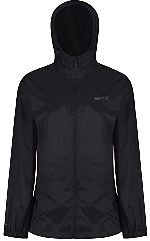 Regatta Womens Pack-It III Jacket Waterproof Pack Away Hiking Walking Coat 28 Black