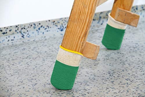 ViD Leitersocken (4 Stück) grün - verhindert das Abrutschen von Leitern und schont Boden und Wand | für alle gängigen Leiterarten