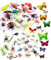 OOTSR 39 stücke Kunststoff Insekten und Bugs für Kinder, Insektenfiguren Spielzeug mit bunten Schmetterlings Wandaufkleber für Bildung/Halloween Spielzeug/Themen Partys/Geburtstagsgeschenke