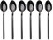 GRÄWE Kaffeelöffel, Serie Lissabon, 6er Set, schwarz, Teelöffel, Edelstahl titanbeschichtet, Kuchenlöffel, Mokkalöffel, Zuckerlöffel, kleiner Löffel, hochglanzpoliert, spülmaschinengeeignet
