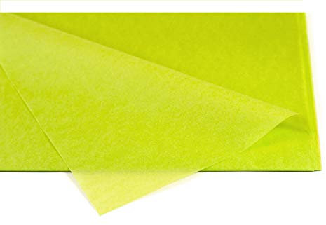 Creativery Seidenpapier - Tissue Papier 50 x 75cm 10 Bögen Gestalten Dekorieren Vepacken bunt Farbe maigrün 550 lindgrün hellgrün