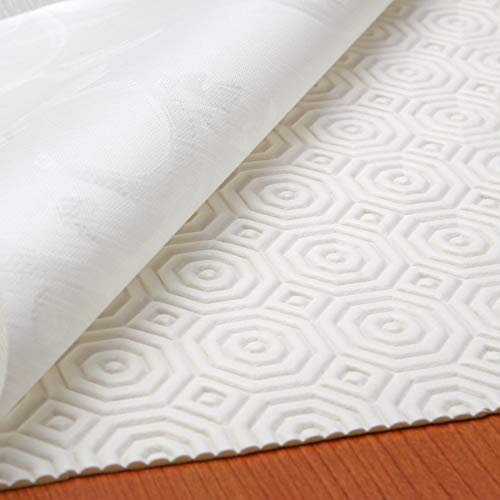 Tischdeckenunterlage Tischschoner Schutzunterlage Tischpolster Schutz Unterlage Tischdecke Meterware Größe Wählbar Weiß (400 x 140 cm)