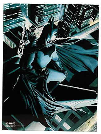pyramid intl Crystal Batman Watcher Glass Poster DC Universe Official Merchandising Ornaments Furniture Stickers Home Decoration, Multi-Colour (Multi-Colour), Single