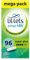 Lil-Lets Non-Applicator Super Plus Tampons X 96, (6 Packs of 16 Tampons), For Heavy Flow, 4 Droplets, Plant-Based, SmartFit Non-App Tampon