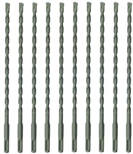 10 x SabreCut SDSC8_10 8mm x 260mm PGM Approved SDS Plus Drill Bits for Stone Concrete Brick