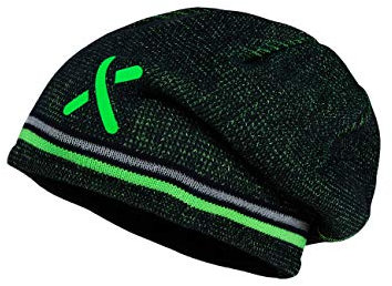 maximo Jungen Beanie-Mütze, DKL.Marine/neongrün, 51