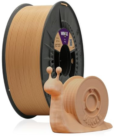 WINKLE PLA HD Filament 2.85mm Beige, 1kg Spule, 3D Drucker Filament Kompatibel mit FDM Druckern, 3D-Druckmaterialien, Maßgenauigkeit +/- 0.05mm, Bioabbaubar Leicht zu Bedrucken
