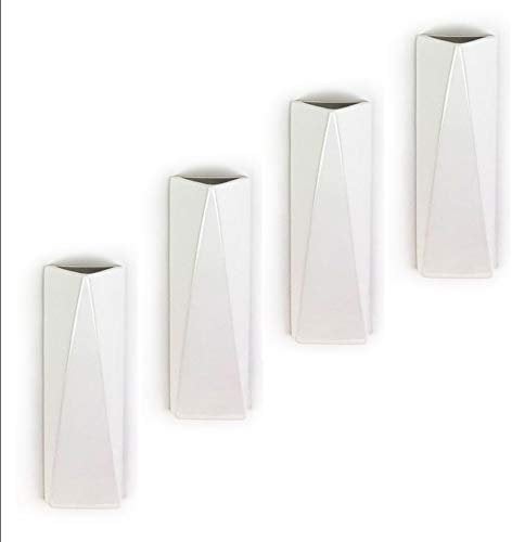 a1677 - Set di 4 deumidificatori “GEO” piatti, in ceramica, per il fissaggio al termosifone