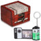 ALBERTBAND Personalisiert Schlüsselanhänger mit Eigenem Foto Gravur Bedrucken mit 5/8/10/15/20 Stück Fotofilm-Rollen Schlüsselbund Geschenk für Weihnachten Geburtstag (FilmRoll+Vintage Box-10pcs)