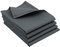 ZOLLNER 4er Set Geschirrtücher, Küchentücher, 50x70 cm, Halbleinen, anthrazit