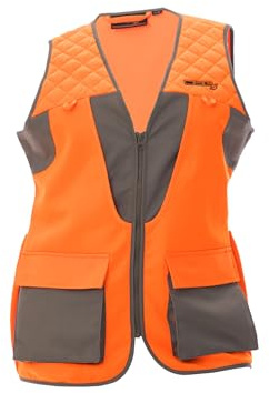 DSG Outerwear Women's Upland Hunting Vest 2.0 - Grey/Blaze Orange, SM/MD