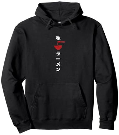 Japanischer klassischer Anime Merch I love Ramen Pullover Hoodie