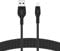 Belkin BoostCharge Pro Flex Braided USB Type A to Lightning Cable (2M/6.6FT), MFi Certified Charging Cable for iPhone 14/14 Plus, 13, 12, Pro, Max, Mini, SE, iPad and More - Black
