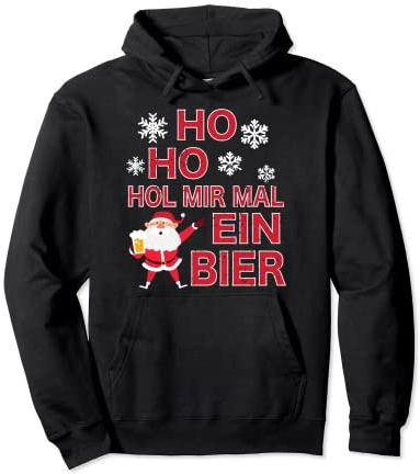 Bier Weihnachtsmann Bierkrug Adventskalender Füllung Bier Pullover Hoodie