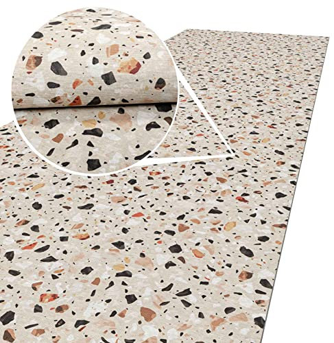 ANRO Küchenläufer Teppichläufer abwaschbar Küchenteppich Flurläufer Marmor Beige waschbar Antirutsch 65x300cm Viele Größen/Muster