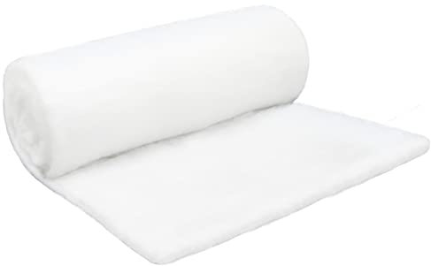 Pextian Coperta di neve finta natalizia, 15 × 0,4 m, bianca, in morbido tessuto, coperta da neve natalizia, decorazione per albero di Natale, villaggio, mantello invernale, neve