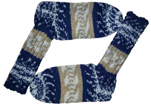 Selbstgestrickt/Handgemacht/Socken/Wollsocken/Ferner - Wolle/Merinowolle/Größe ist wählbar/Weihnachtsedition : 20.12.22