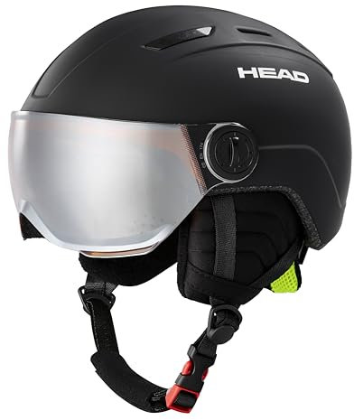 HEAD Unisex Youth MOJO/Maja Visor Skihelmet Skihelm, schwarz, XS/S