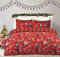 Velosso Gonks Snowman Santa Christmas Winter Xmas Grey Red Festive Cotton Rich Bedding Set Duvet Cover an Pillowcase Set (Nutcracker, Double)