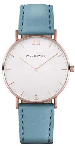 PAUL HEWITT Damen Armbanduhr Sailor Line 36mm Armband Leder PH-SA-R-Sm-W-23S-VOR