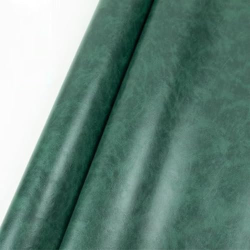 ZCBYBT Innendekoration Leder Weiches Kunstleder Stoff 1,2mm dick, Leder für Kleidung, Tasche, Sofa, Autositz,Grün