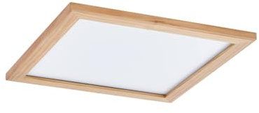 Lucande LED Deckenlampe Holz 42x42 cm, mit Fernbedienung dimmbar wechselbare Lichtfarbe (2700-6500K) 18W Wohnzimmerlampe Deckenleuchte Esszimmer