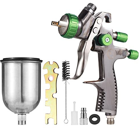 YIWENG LVLP Gravity Feed Air Spray Mini Paint Spraying Kit 1.3mm Nozzle 600ml Fluid Cup Air Paint Sprayer for Painting Car Furniture Wall