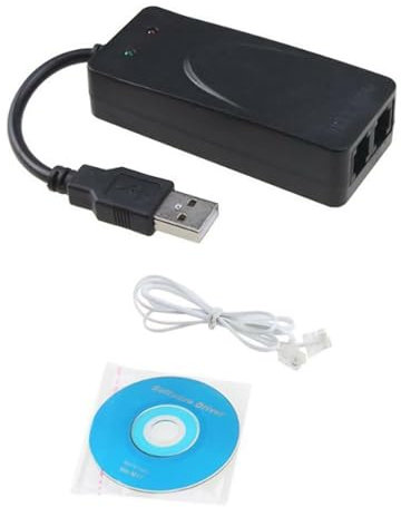 Externer 56K USB-Daten- und Faxzifferblatt, externer Modem-Treiber für Windows Win7/Win8/Win 10, Dual-Ports