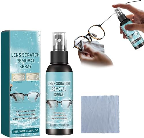 Glasses Lens Scratch Repair, Lens Scratch Remover for Eye Glasses, Eyeglass Windshield Glass Repair Liquid, Eyeglass Glass Scratch Repair Solution, Scratch Remover for Sunglasses (1Pcs)