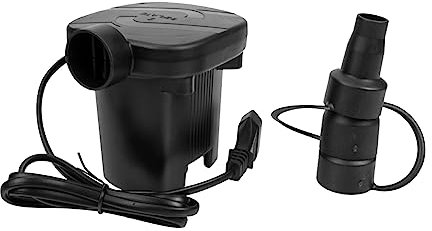 Zerodeko 1 Satz Elektrische Luftpumpe Pumpen Für Camping Im Freien Bootspumpe Pumpe Für Schlauchboote Elektrische Pumpe Elektrischer Luftkompressor Luftbettpumpe Deflator-pumpe Abs Black