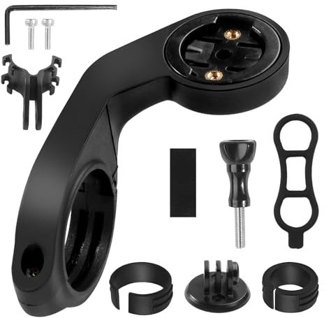Out Front Bike Computer Mount Compatible with Garmin Edge GPS Bike Computer, XOSS G/G+, iGPSPORT Cycling GPS Holder Garmin Edge 530 540 520 510 500 200 20 25 800 810 820 830 1000 1040 1030 Plus