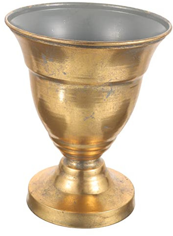 KITANDOVE Vase À Fleurs en Fer Petit Trophée Jardinière Décorative pour Plantes Dintérieur Pot De Fleurs en Métal