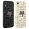 Coiwxmoi 2 Piezas Funda para iPhone XR 6,1'', Suave TPU Silicona Case Protector de Cámara Carcasa, Mujeres Aesthetic Diseño de Dibujos Antigolpes Protector Case para iPhone XR, Gato