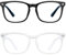 LIURFLNC 2 Pack Anti Blaues Fake Brille, Blaulichtfilter Brille Damen, Blaulichtfilter Brille Herren für Computerspiele Telefone, Blaulichtfilter Brille Unisex Schützt Die Augen und Lindert Müdigkeit