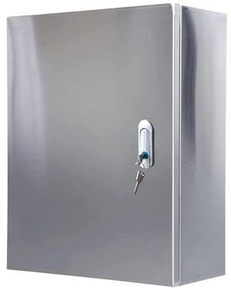 Elektrischer Schaltschrank und Anschlusskasten Aus Edelstahl, elektrischer Anschlusskasten Für Den Außenbereich für Elektrische Geräte Mit Sicherheitsschlössern und Montageplatten(500x600x200mm)