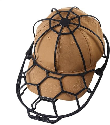 TQEBWUS Hut-Unterlegscheiben, Hutwaschkäfig, Baseball-Kappen-Spezial-Mützenwascher Und Hutablage, Gebogener Käfig-Reiniger, Hält Ihre Mützen Beim Waschen Und Trocknen In Form
