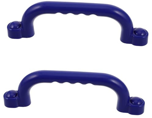 KOMBIUDA 1paar Sicherheitsgriffe Für Spielhäuser rutschfeste Haltegriffe Für Outdoor-spielplätze Zubehör Spielgeräte Blaue Sicherheitskomponenten