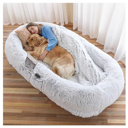 Hundesofa for grosse hunde,orthopädisches hundebett,Hundebett for Menschen & Hunde,funny fuzzy hundebett,Extrem Komfortables Hundebett for Menschen,Katzenbett(L*W*H:185*120*30CM/73*47*11IN)