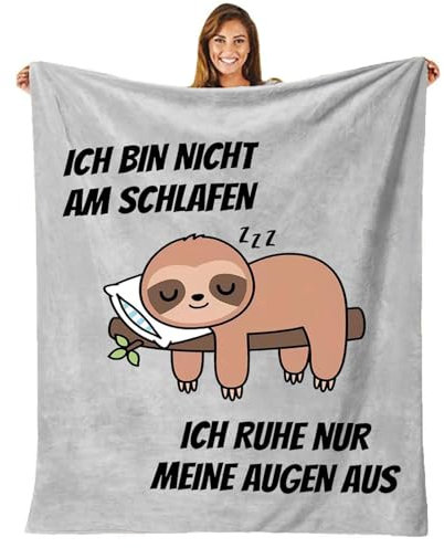 Anugsoe Vatertagsgeschenk für Papa, Lustiges Faultier Decke Papa Geschenk, Geschenke für Papa Männer Opa zum Vatertag Geburtstag