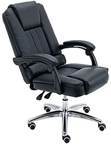 PUFAHAU Home-Office-Schreibtischstuhl, Drehstuhl, Computerstuhl, Chefsessel, Bürostuhl mit hoher Rückenlehne, großer Stuhl und Kippfunktion, Executive-Drehstuhl, Spielestuhl(Grey Wolf-One Size)