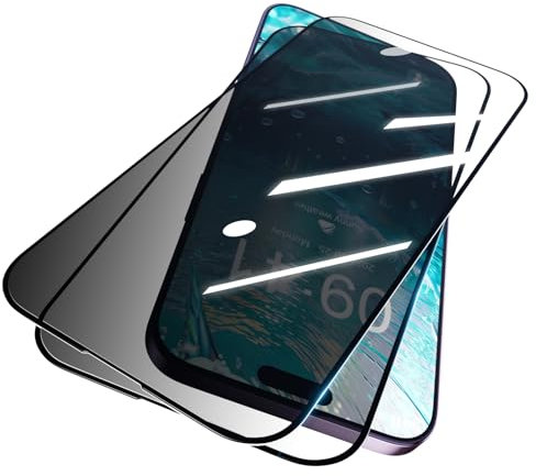 CERUPUIMU 2 Pack Screen Protector Compatible with iPhone 11/XR Phone 6.1 Inch Privacy Tempered Glass Anti-peep Film Anti-scratch No Fingerprint Unlock
