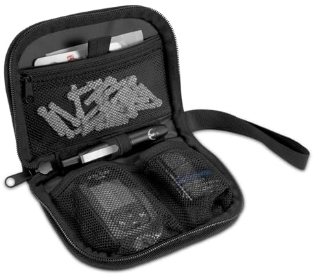 MEDMAX Diabetiker Tasche, Tasche für Blutzuckermessgerät | für Teststreifen Testkit, Reisetasche für Diabetiker mit Tragegriff für Glukose-Monitor, Glukometer-Aufbewahrungstasche