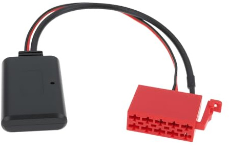 YINETTECH Adaptador Bluetooth aux de 10 Pines Cable 19 cm para Coche Compatible con Mercedes-Benz W124 W140 W202 W210 R129 BE2210 BE1650