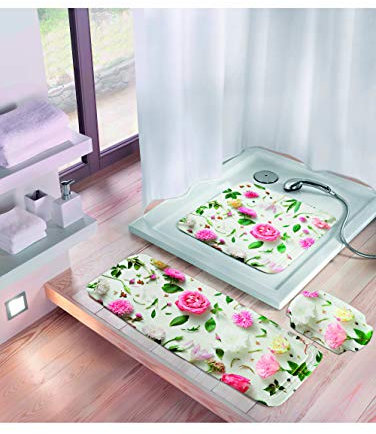 Kleine Wolke Duscheinlage Rosalie, 55 x 55 cm, Multicolor
