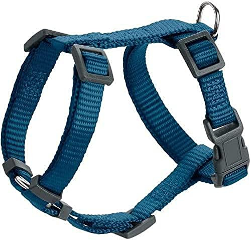 HUNTER London Vario Rapid Hundegeschirr | Nylon, 4-Fach verstellbares Y-Geschirr für kleine & mittlere Hunde, Farbe: Dunkelblau, Größe: XXS