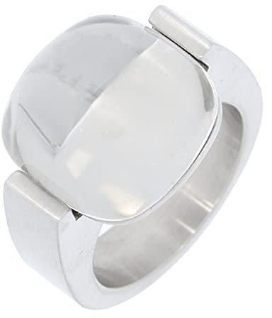 XEN Ring mit 15x15 mm großen Quarz hell 57 (18.1)