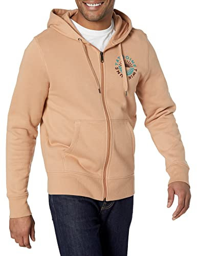 Amazon Essentials Disney | Marvel | Star Wars Men's Fleece Full-Zip Hoodie Sweatshirts (Available in Big & Tall), Star Wars Tatooine Sun, S