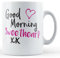 Finger prints - Good Morning Sweetheart! - Cute Couples Gift Mug, Ceramic, 11fl.oz.